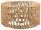 1Pc Woven Rattan Pendant Lamp Chandelier Cover Paper Rope Natural Lampshade Wicker Pendant Light Shade for Livingroom