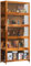 Bamboo Curio Vitrine, 5-stöckige Aufbewahrungsregale mit Klapptür, perfekt für Figuren, Sammlungsdisplay im Schlafzimmer, Wohnzimmer & Arbeitszimmer