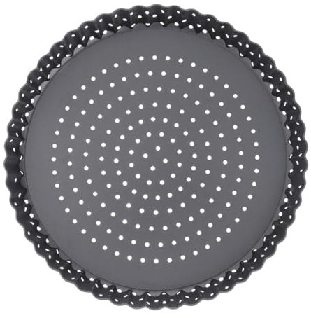 OKUMEYR Teglia Pizza Rotonda Antiaderente Teglia Pizza con Fondo Removibile per Crostate e Quiche