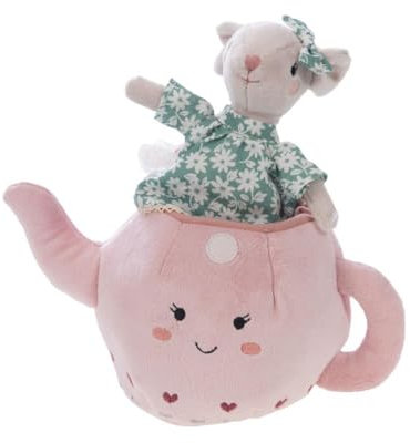 Amadeus - Peluche Lili la souris dans sa théière