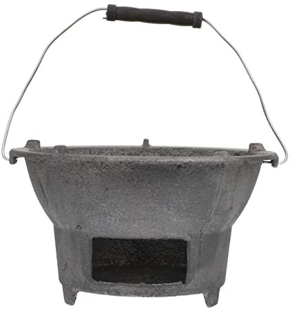 Cabilock Estufa de Barbacoa de Portátil de Hierro 4 Personas Diseño Resistente Herramienta para Barbacoa Libre para Picnic y Camping