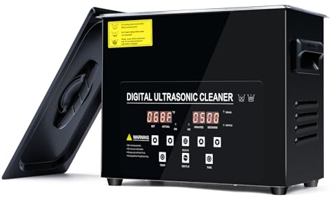 Ultraschallreinigungsgerät mit Heizung, Ultraschall Edelstahl Ultraschallreiniger mit Timer Degas und Sanftmodus Ultraschall Brillenreinigungsmaschine für Labor,Haushalt,mit 10 Reinigungstabletten(3L)