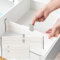 BillyBath Organizador de cajones, separadores de chublades, separadores ajustables para almacenamiento de ropa de malla, cómoda, baño, cocina, armario, oficina, blanco, 28,1 – 44,4 cm, juego de 4