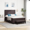 vidaXL Boxspringbett mit Matratze & Bank Lichtgrau 80x200 cm Stoff Stilvolles Design für Moderne Schlafzimmer Elegante Schlaflösungen Schlafzimmermöbel Schutzbezug Topper Schaum