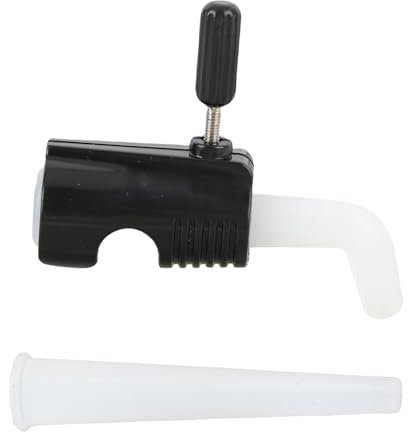 Riuulity Adjustable Flow Pour Over Coffee Kettle Drip Spout Adapter with Curved Drip Nozzle Straight Drip Nozzle Flow Valve for Home Outdoors Use