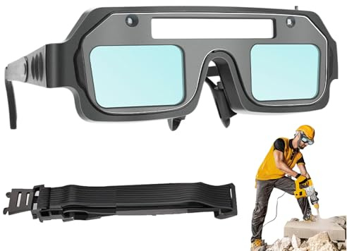 Generico Schweißbrille für Herren – Schutzvisier für Schweißer, UV-Schutz und mit 3 Ebenen der Abschirmung gegen Blendung für die Metallbearbeitung