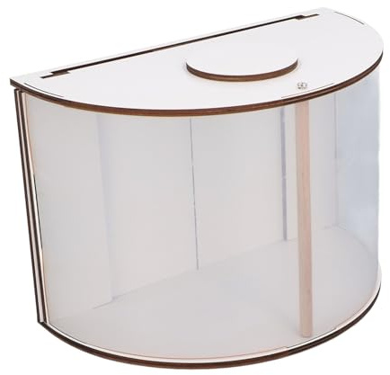 Akozon 180 ° Clear View Indoor Fenster Bird Feeder Holz Transparentes Vogelhaus für Einzelne und Doppelte Fenster