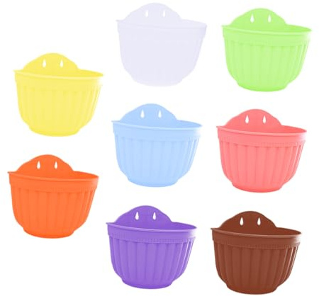 Toyvian Pot De Fleurs Suspendu pour Balcon Pot pour Plantes Succulentes Conteneur à Fleurs Plastique