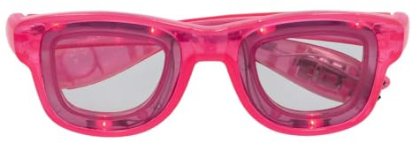 Boland - LED Partybrille Blink mit Beleuchtung | Brille mit 3 Licht Modi inkl. Batterien für Festival, Karneval und Mottoparty