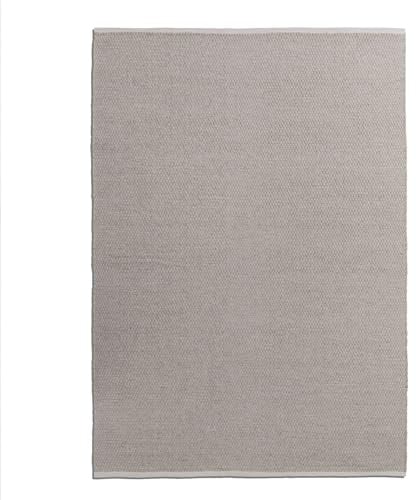 Steffensmeier Handweb Teppich Amsterdam | Wolle, Grau, handgewebt, Größe: 60x120 cm Wohnzimmer und Schlafzimmer