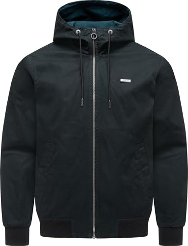 Ragwear Herren leichte Übergangsjacke kurze Jacke mit verstellbarer Kapuze Stewie Vintage S-4XL