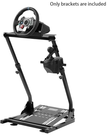 Racing Wheel Stand Lenkradständer, Lenkrad Gaming Wheel, Faltbar Spielsitz Rennsitz Racing Sitz, Höhenverstellbar (56–78 cm), Kompatibel mit den Meisten Lenkrädern, Es ist Geeignet für Spielräume