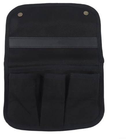 Campingstuhl-Seitentasche aus Segeltuch, Armlehnen-Organizer für Kermit-Stuhl, Eingang, tragbare Getränkehalter-Tasche, Outdoor-Picknick-Aufbewahrungssack, faltbarer Sitzbecher (schwarz)