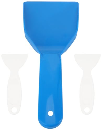 Grattoir à Glace Lot de 3 Bleu en PP pour Réfrigérateur | Grattoir Dégivrage Congélateur, Enlève la Glace Neige, Usage Maison et Magasin