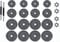 Viper 30KG Cast Iron Dumbbell Plate Set – Biceps Bodybuilding, Weight Lifting, Fitness & Home Gym Equipment for Strength Training & Muscle Building