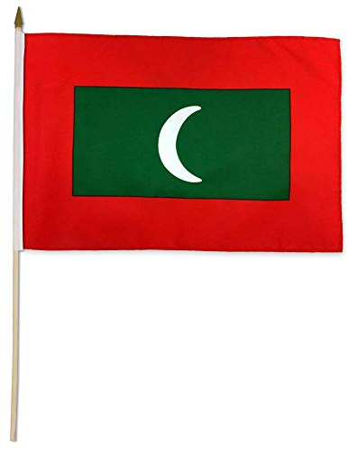 Flaggen Importeur Malediven, 30,5 x 45,7 cm, Mehrfarbig