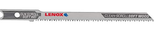 LENOX Tools 1991404 U-Shank Scroll Cutting Jig Saw Blade, 3 1/2 x 7/32 20 TPI, 3 Pack