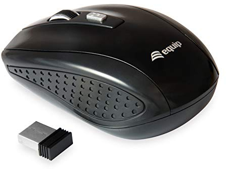 Equip Wireless Travel Optical Mouse - Black