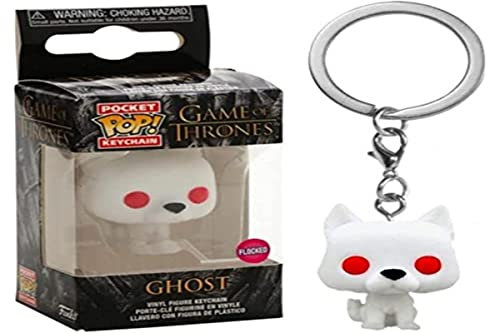 Funko POP KEYCHAIN LLAVERO JUEGO DE TRONOS GHOST TERCIOPELO FLOCKED EDICION ESPECIAL 45044