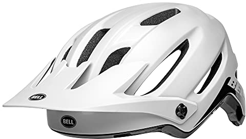 Bell 4Forty Clffhgr CE Fahrradhelm MTB Helm – Float Fit System – verstellbares Visier – Schweißführungssystem – MIPS – White/Black, Größe: L