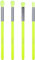 Docolor Lot de 4 pinceaux pour fard à paupières, poils synthétiques de qualité supérieure et manche en bois, pinceaux mélangeurs de couleurs verts