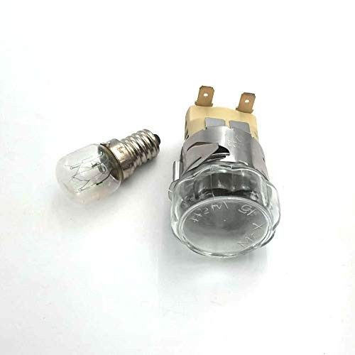 ELECTROTODO Casquillo Portalámparas Bombilla para Horno Eléctrico de Cocina Compatible Hornos con Bosch, Smeg, Lynx, Zanussi, Teka, Balay, Corbero, Edesa y Fagor - 4290000010