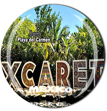 Xcaret Playa del Carmen Mexiko Kühlschrankmagnet Souvenir Magnetaufkleber Kollektion