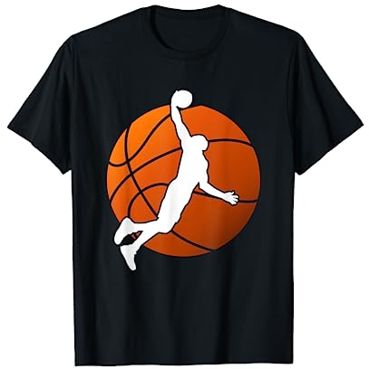 Cooles Dunking Basketball Spieler Grafik T-Shirt