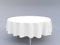 Tom'Shop Tischdecke [Weiß, Ø 100cm] Tablecloth Tischtuch Tischwäsche Tischdekoration Tafeltuch