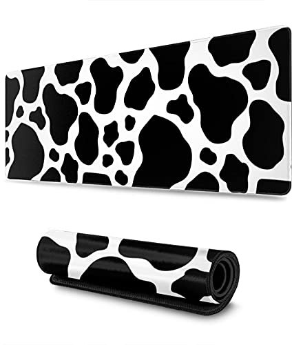 Echoserein Grand Tapis de Souris de Jeu imprimé Vache XL Long Tapis de Souris Grand Tapis de Souris pour Clavier Tapis de Souris Tapis de Souris Tapis de Souris Tapis de Bureau décoration de Bureau