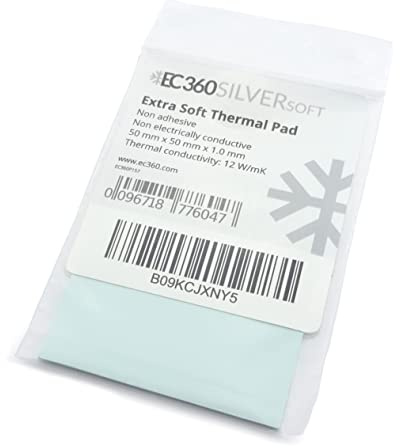 EC360® Silver Soft 12W/mK Wärmeleitpad (50 x 50 x 1,0 mm, Soft)
