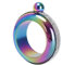Tiardey Bracelet Bracelet Flacon,3.5oz Lisse en Acier Inoxydable Portable Bracelet Flacon pour Fête Activités en Plein Air Idées Cadeaux - Strass Colorés
