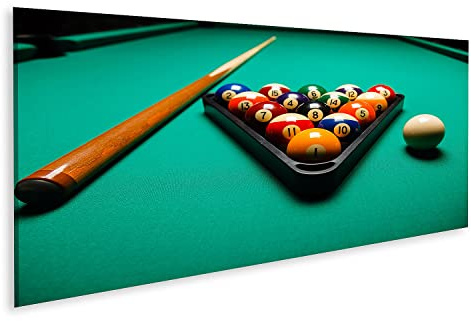 islandburner Bild auf Leinwand Billard Tisch Billardkugeln Snooker Wandbild Poster Kunstdruck Bilder