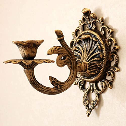 LSHAOBO Wandleuchter Windlampe Retro Schmiedeeisen Bronze Alte Deko Garten Hof Skulptur