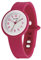 HIP HOP, Collezione Hero.Dot, Orologio Donna Berry, Cinturino in Silicone Soft Touch Intercambiabile, Pratica Chiusura, Lunetta Bianca, Numeri Verdi, Cassa 34 mm, Movimento al Quarzo, Bordeaux