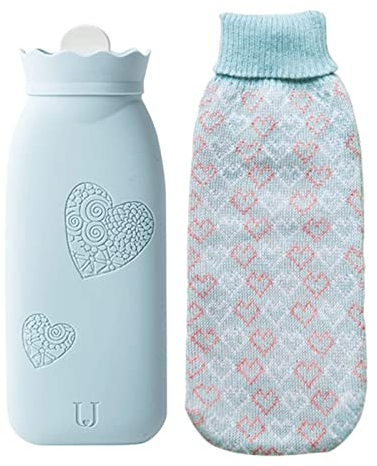 Tbkoly Handwärmer für Fußwärmer, 580 ml für Handwärmer mit Strickbezug für Mikrowelle und Kühlschrank erhältlich. Silikonbeutel (Color : B)
