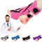 DERJLY Plantarfasziitis Nachtschiene, Verbesserte 3 verstellbare Riemen Entlastungsschiene, Nachtschienen, Plantarfasziitis-Bandage mit weichem Memory-Schaumstoff-Pad (Rosa)