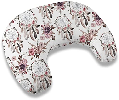 Moon klein Mond Stillkissen 110cm Stillhörnchen Schwangerschaftskissen Kopfkissen Kissen zum Stillen Nursing Pillow mit abnehmbarem und waschbarem Bezug ekmTRADE (42)