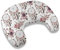 Moon klein Mond Stillkissen 110cm Stillhörnchen Schwangerschaftskissen Kopfkissen Kissen zum Stillen Nursing Pillow mit abnehmbarem und waschbarem Bezug ekmTRADE (42)