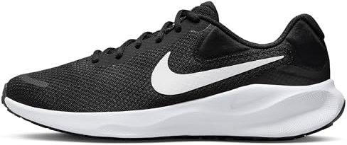 NIKE Revolution 7, Zapatillas para Correr Hombre, Negro Y Blanco, 40.5 EU