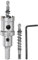 sourcing map Scie cloche en carbure TCT de 26 mm de diamètre pour acier inoxydable, métal, alliage d'aluminium, cuivre, laiton, plastique, avec embout central supplémentaire