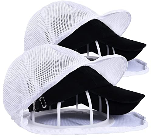 Teksome Arandela para béisbol, Bolsa Lavado Ropa para Sombreros con Jaula para Lavadora, Bolsa Malla lavandería Multiusos, Protector Gorra béisbol, para Sombreros Adulto y niño