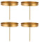 Sziqiqi Adventskranz Kerzenhalter 4er Set, Metall Kerzenständer 4 Kerzen, DIY Kerzenteller zum Stecken Stumpenkerzen Kerzenleuchter Adventskranz Weihnachten Dekoration Kreative, Gold