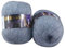 Mohair-Kaschmir-Strickgarn,MoreChioce 2 x 42 Gramm Strickwolle mit Mohair Häkelgarn Handstrickgarn zum DIY Stricken und Häkeln,Grau