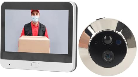 Spioncino Digitale WIFI, Videocitofono Remoto Wireless Intelligente, Visione Notturna Telecamera per Campanello Spioncino per Tuya