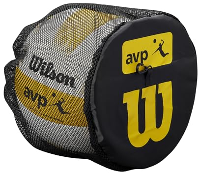 Wilson Unisex-Adult Volleyball Single Ball Bag Einzelne Balltasche, Schwarz/Gelb, Einheitsgröße