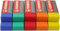 Kunststoff-Radierer STABILO Legend, 10 Stück, leuchtende Radiergummis – Blau, Grün, Orange, Rot, Gelb