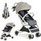COSTWAY Kinderwagen klappbar, Reisebuggy mit Liegefunktion, Kinderbuggy mit verstellbarem Rückenlehne & Verdeck, Babywagen leicht mit 5-Punkt-Gurt für Baby bis 3 Jahren, 15 kg belastbar (Grau)