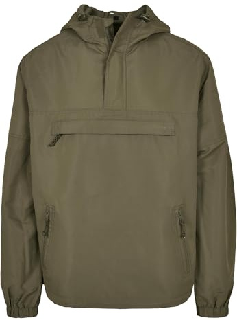Build Your Brand Herren Leichte Jacke 100 Prozent Polyester, Olive, 5XL