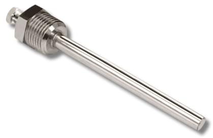 SENSORSHOP24 Tauchhülse aus Messing für Kabelfühler Tauchfühler Einschraubtauchhülse mit G1/2 Zoll Prozessgewinde Tauchhülse für Temperaturfühler (50 mm + Klemmverschraubung)